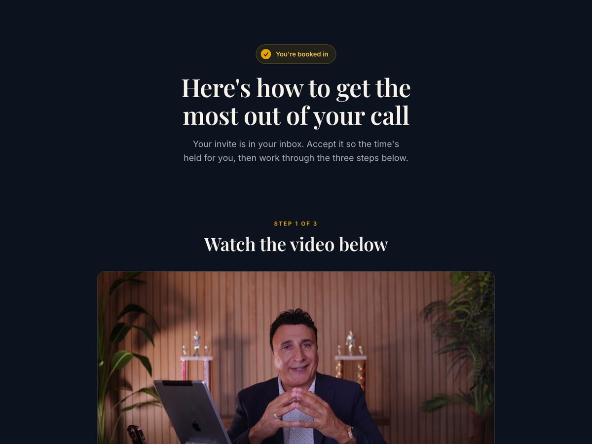 Booked page preview