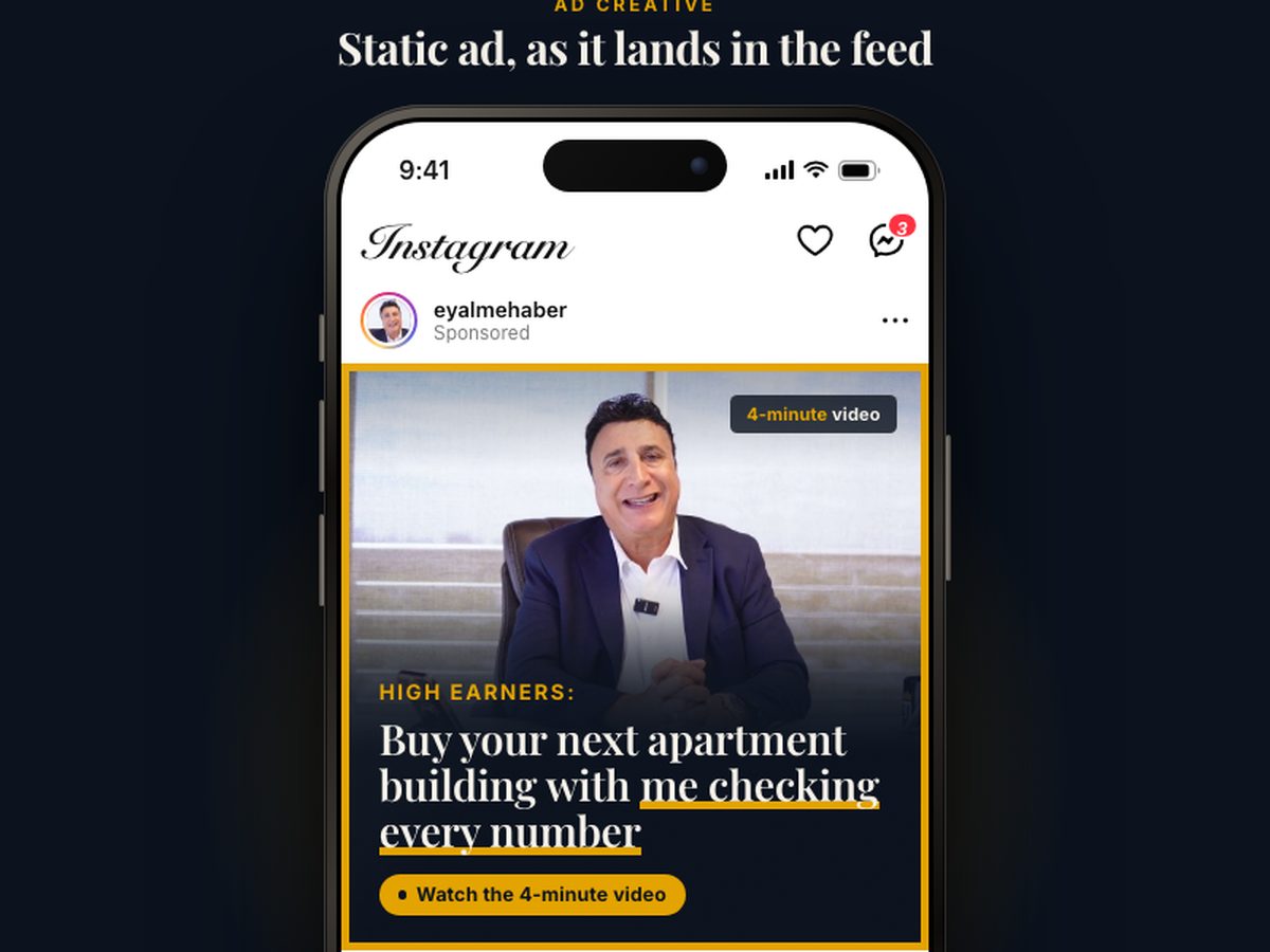 Static ad preview